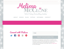 Tablet Screenshot of melissamcclone.com